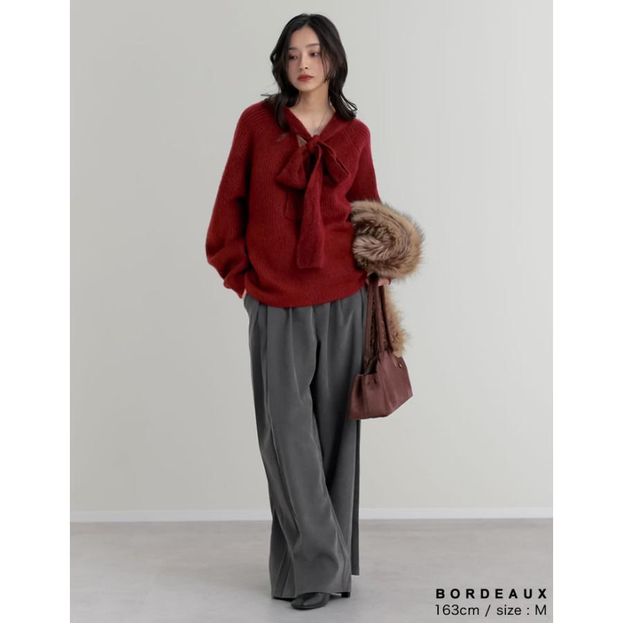 Re:EDIT（リエディ） ニット トップス レディース 5色 M/L リボン