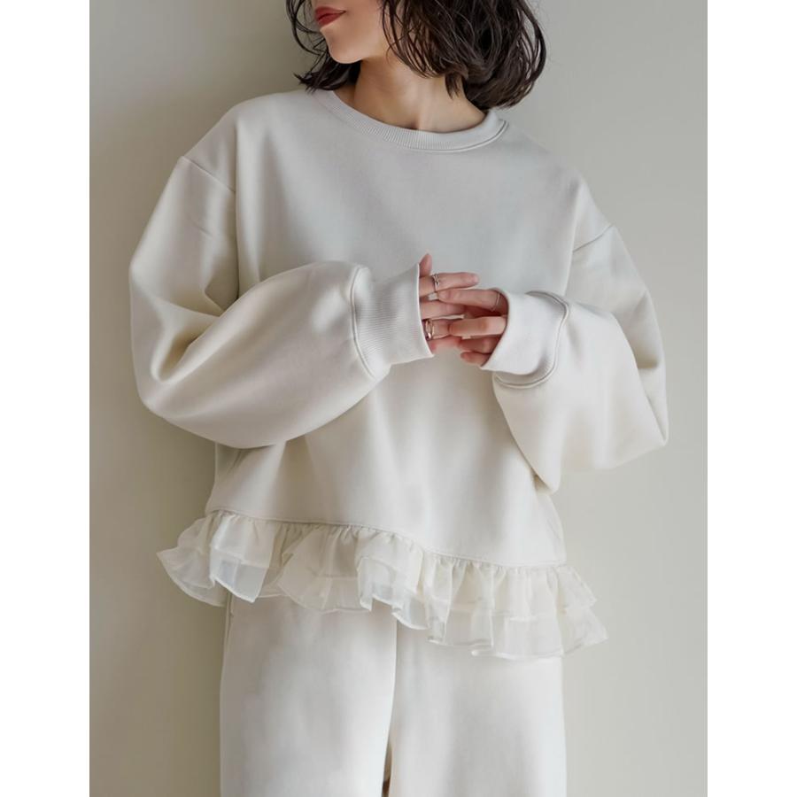 最終値下げ中 meer フリル プルオーバー トップス STYLEMIXER | フリルスリーブカットトップ (Tシャツ・カットソー(長袖