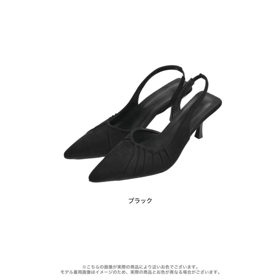 ミュール パンプス ヒール6cm レディース S/M/L/LL ブラック シューズ 靴 ン 起毛 オケージョン セレモニー フォーマル 秋冬 | Re:EDIT | 10