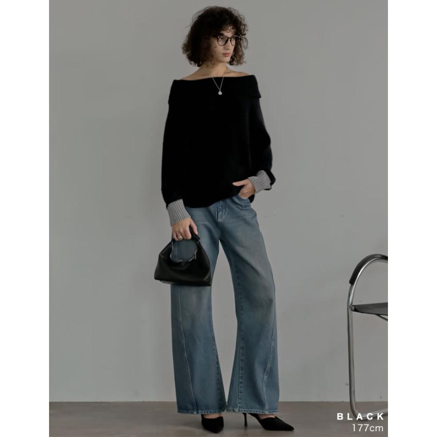 ミュール パンプス ヒール6cm レディース S/M/L/LL ブラック シューズ 靴 ン 起毛 オケージョン セレモニー フォーマル 秋冬 | Re:EDIT | 05