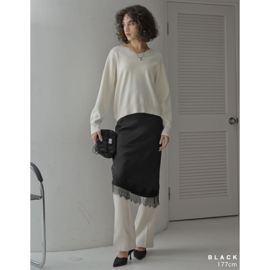 ミュール パンプス ヒール6cm レディース S/M/L/LL ブラック シューズ 靴 ン 起毛 オケージョン セレモニー フォーマル 秋冬 | Re:EDIT | 06