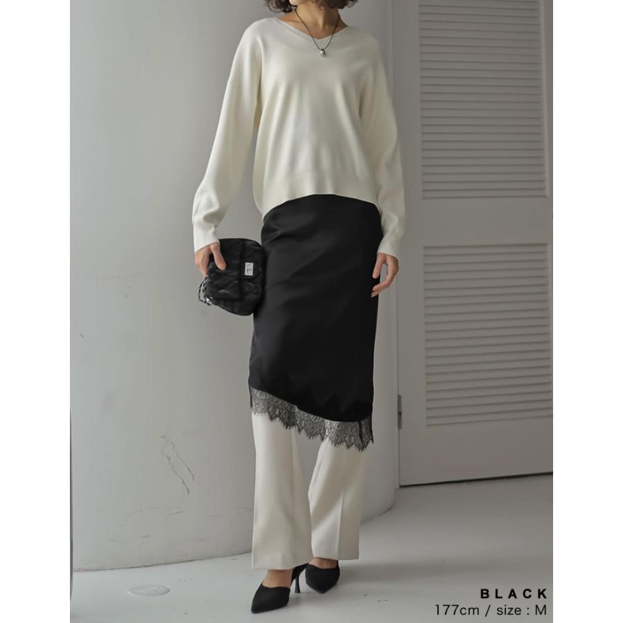 Re:EDIT（リエディ） スカート ラップスカート レディース 2色 M/L