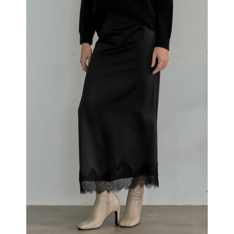 れれれ】スカート裾除け 黒サテン フリル2段 オーダー品 2026年最新