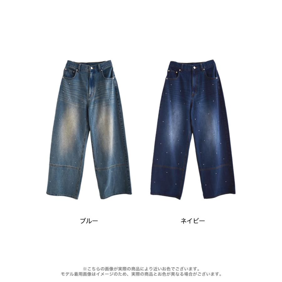 Re:EDIT（リエディ） デニム パンツ ワイド レディース 2色 低身長 高 
