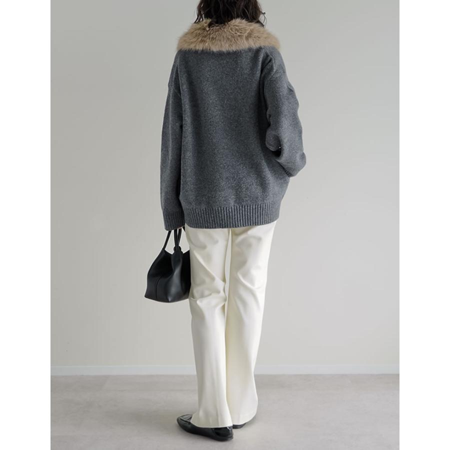 Re:EDIT（リエディ） コート ミドル丈 ニット レディース 3色 M/L