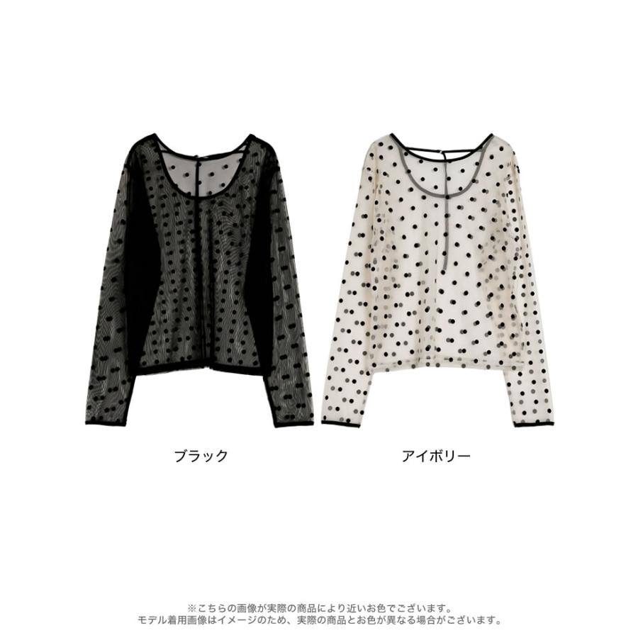 Re:EDIT（リエディ） トップス カットソー レディース 2色 M/L ドット