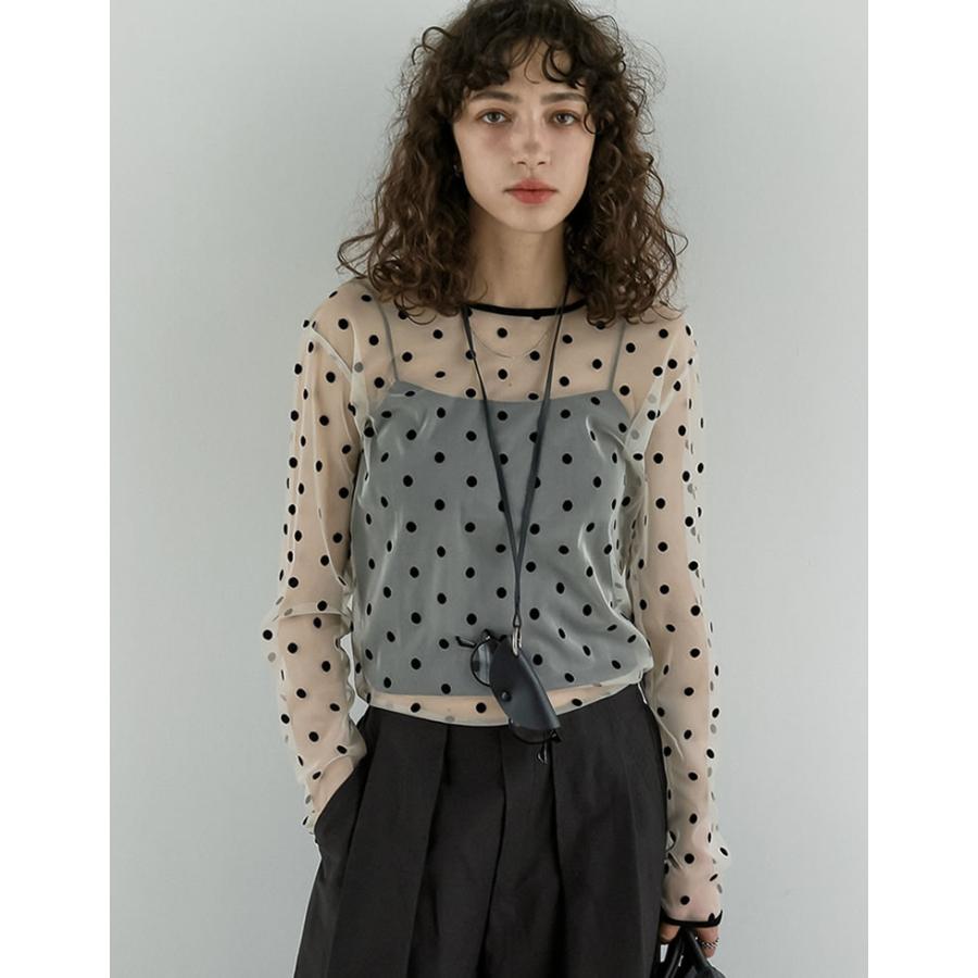 Re:EDIT（リエディ） トップス カットソー レディース 2色 M/L ドット