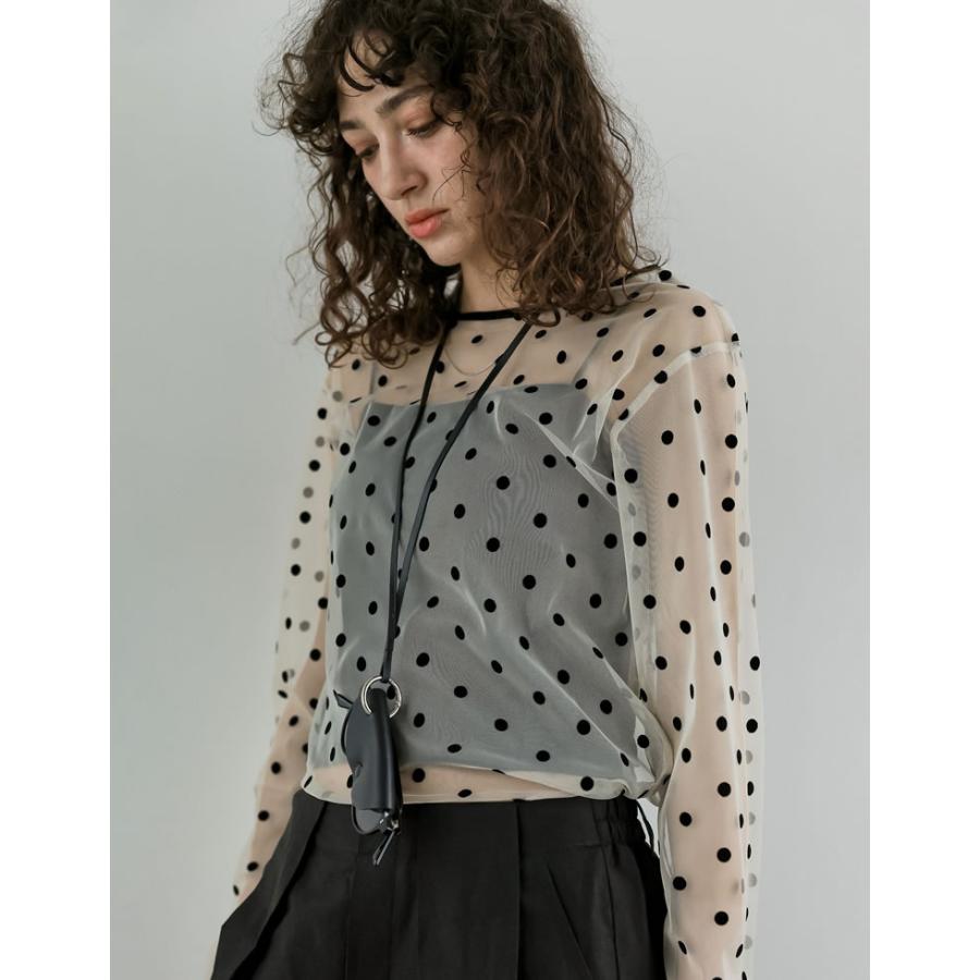 Re:EDIT（リエディ） トップス カットソー レディース 2色 M/L ドット