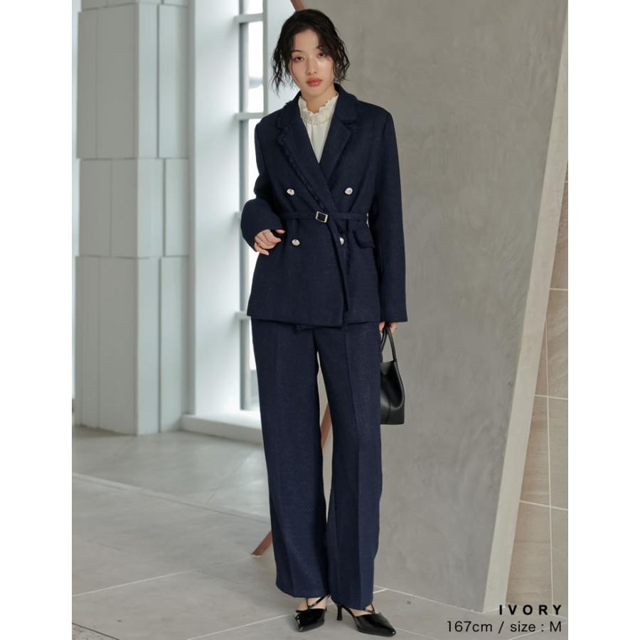 シャツ ブラウス トップス レディース 2色 M/L タックブラウス シアーブラウス ファスナー付き オケージョン セレモニー 春夏 [mb] | Re:EDIT | 12