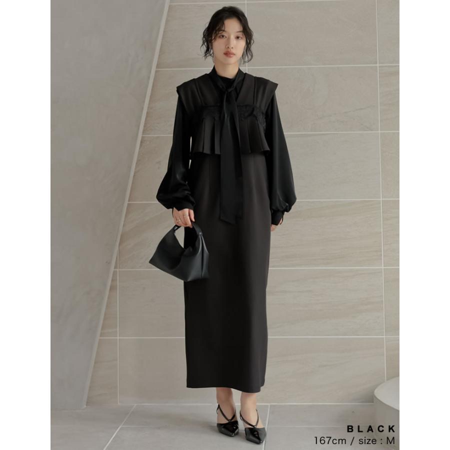 卒業式 母 服装 セレモニー シャツ ブラウス トップス レディース 3色 M/L ボウタイブラウス 取り外し可能 オケージョン 春夏 [mb] | Re:EDIT | 14