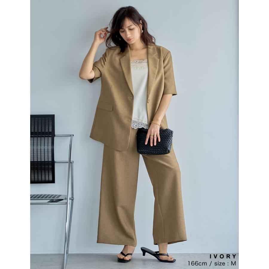 レースキャミソール レディース キャミソール M/L サテン キャミトップス レース レイヤード 重ね着 春夏[mb] | Re:EDIT | 05