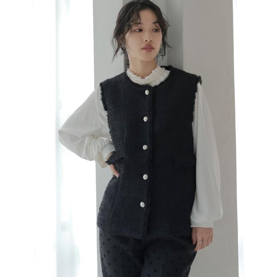 【新品タグ付き】 セルフォード ジレ ツイード ベスト 銀ボタン フリンジ 新品タグ付き】 セルフォード ジレ ツイード ベスト 銀ボタン フリンジ