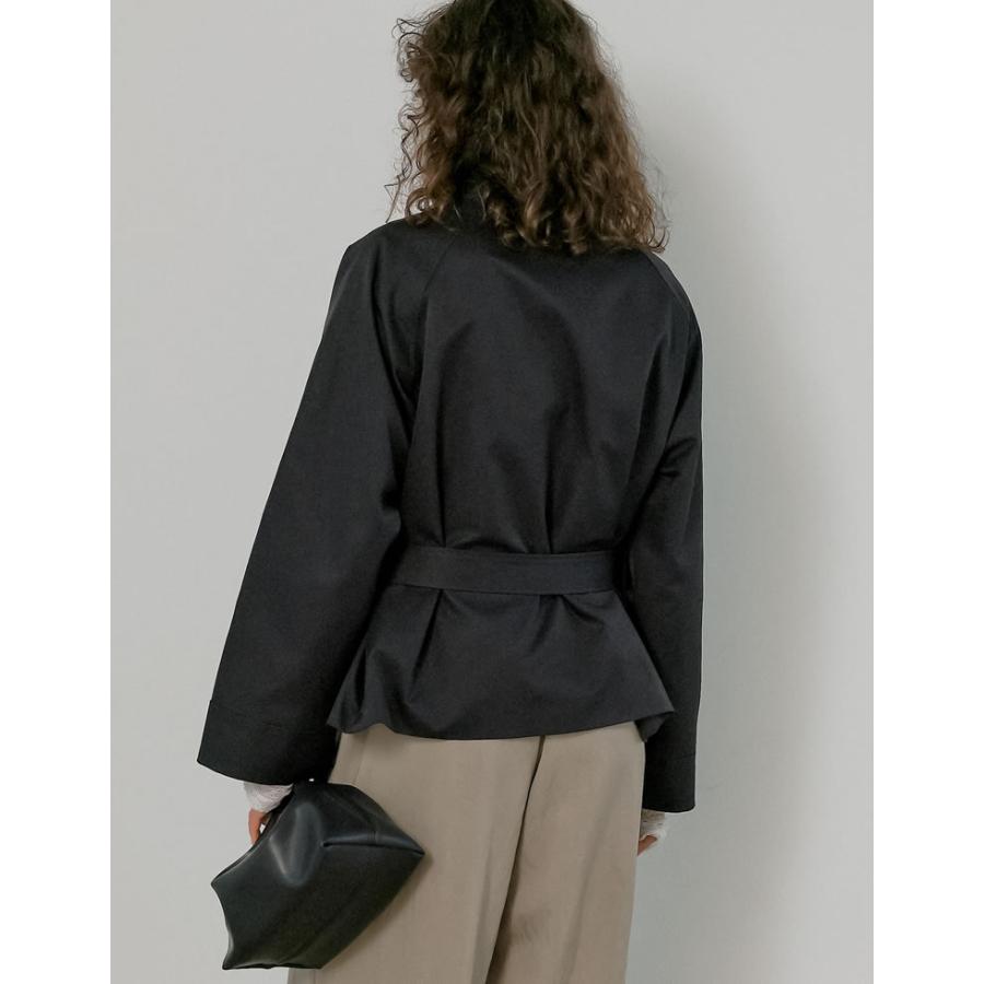 コート ミドル丈 アウター レディース 4色 M/L トレンチコート ジャケット ウエストベルト付き 体型カバー ポケットあり 春夏 | Re:EDIT | 13