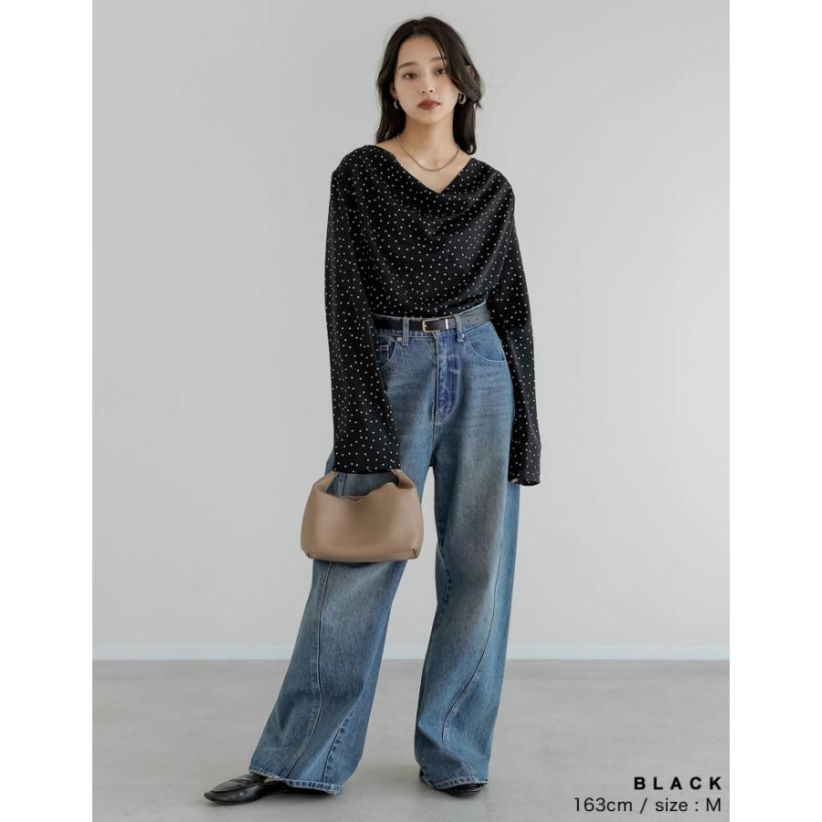 Re:EDIT（リエディ） トップス ブラウス レディース 3色 M/L ドレープ