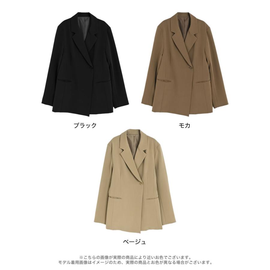 ジャケット アウター レディース 3色 M/L テーラード 春夏アウター 羽織り 体型カバー セットアップ対応 ポケットあり 春夏 | Re:EDIT | 20