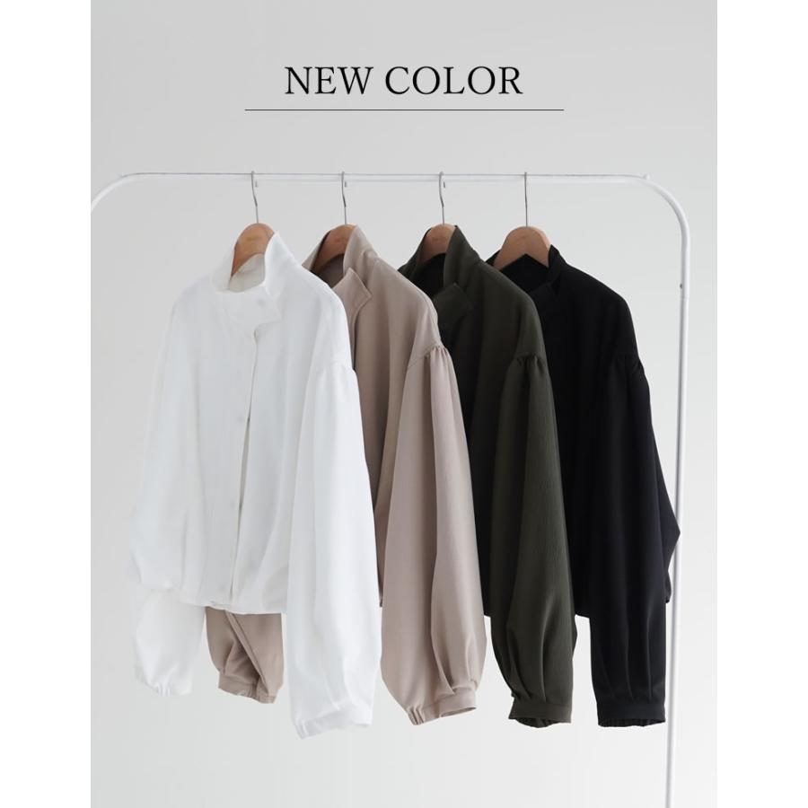 ブルゾン レディース アウター M/L 無地 ドット柄 バルーンシルエット ライトアウター ジャケット 体型カバー ポケットあり 春夏 | Re:EDIT | 06