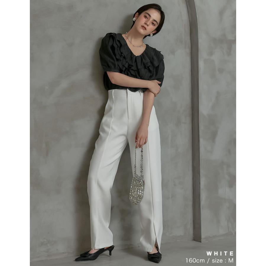 定番　スリムパンツ　ホワイト　サイズM 春夏　ストレッチ　新品タグ付　レディース ホワイトデニムストレッチパンツ（春夏用）│to touch