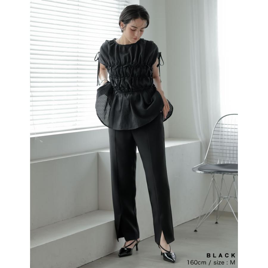 MEISM（ミズム） スラックス レディース パンツ 低身長 高身長