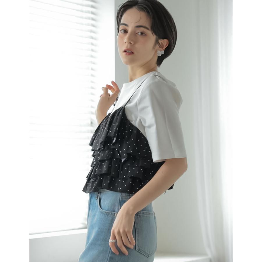 【未使用品】MaisonSpecial ビーズビスチェ キャミソール トップス MEISM（ミズム） ビスチェ キャミソール レディース フリルビスチェ