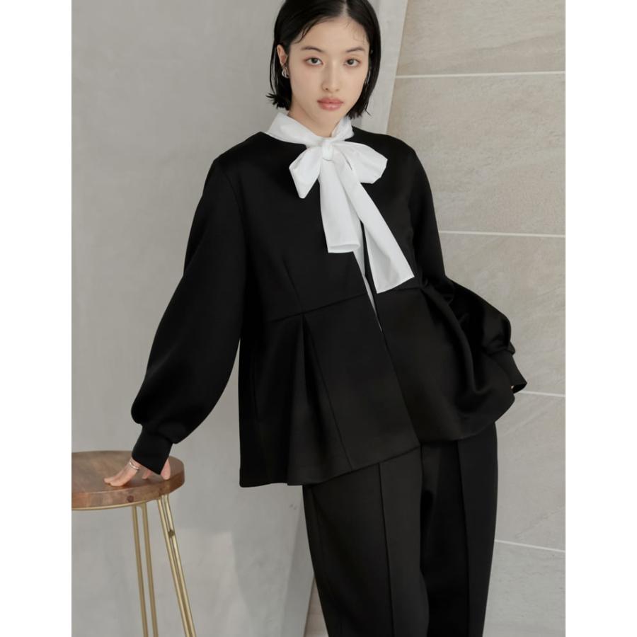 3点セット ジャケット トップス パンツ レディース 2色 低身長 高身長 ダンボール セットアップ オケージョン 春夏 | Re:EDIT | 06