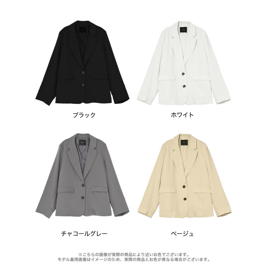 ジャケット テーラード レディース 4色 M/L シングル アウター 羽織り セットアップ対応 シワになりにくい 洗える 接触冷感 春夏 | Re:EDIT | 21