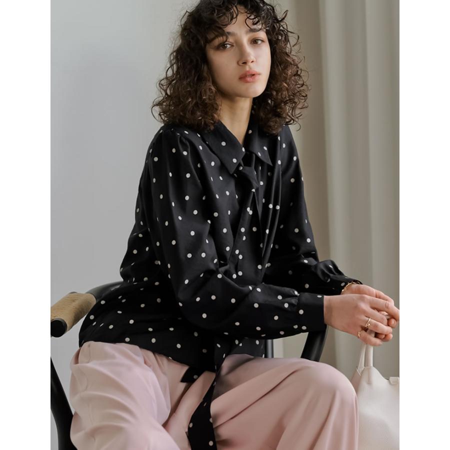 Re:EDIT（リエディ） シャツ トップス レディース 5色 M/L リボン付き