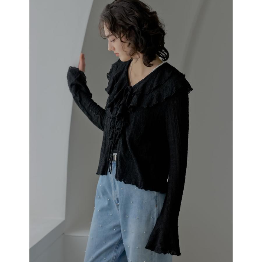 MEISM（ミズム） ブラウス トップス レディース 2色 M/L フリル