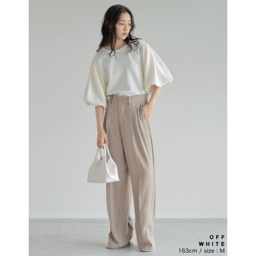 半袖 Tシャツ レディース トップス 4色 M/L カットソー 接触冷感 UVカット 洗濯機で洗える 伸縮性 体型カバー 春夏 | Re:EDIT | 17