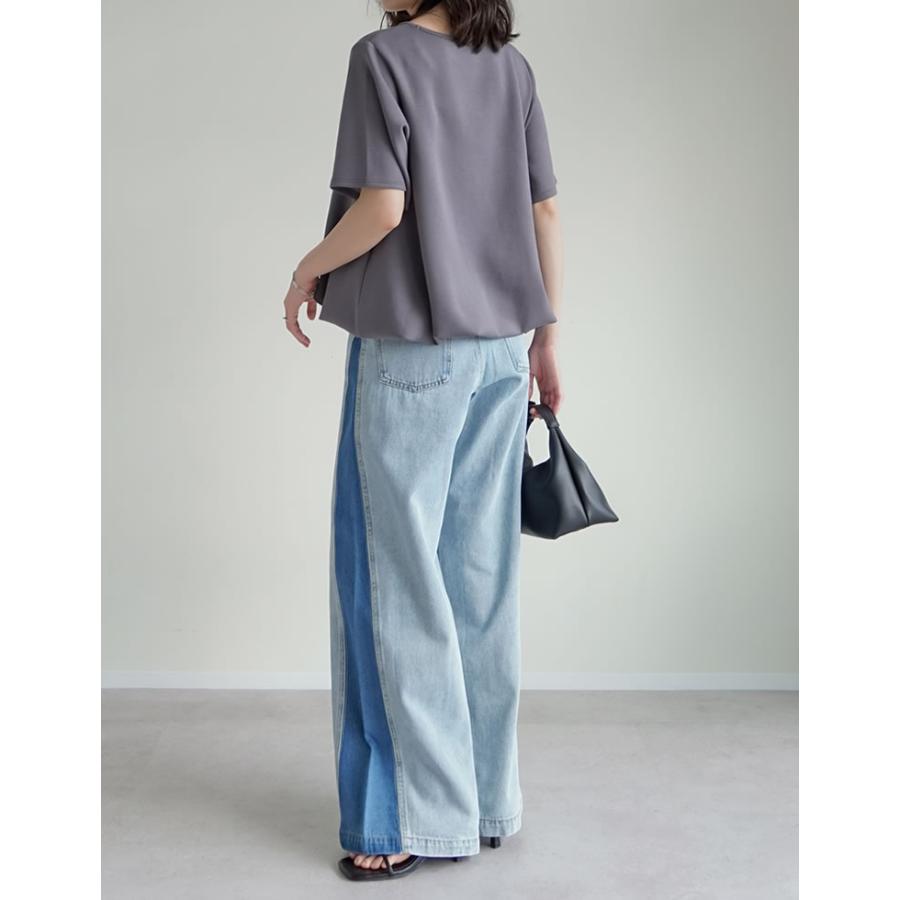 Re:EDIT（リエディ） 半袖 Tシャツ レディース トップス クロップド丈