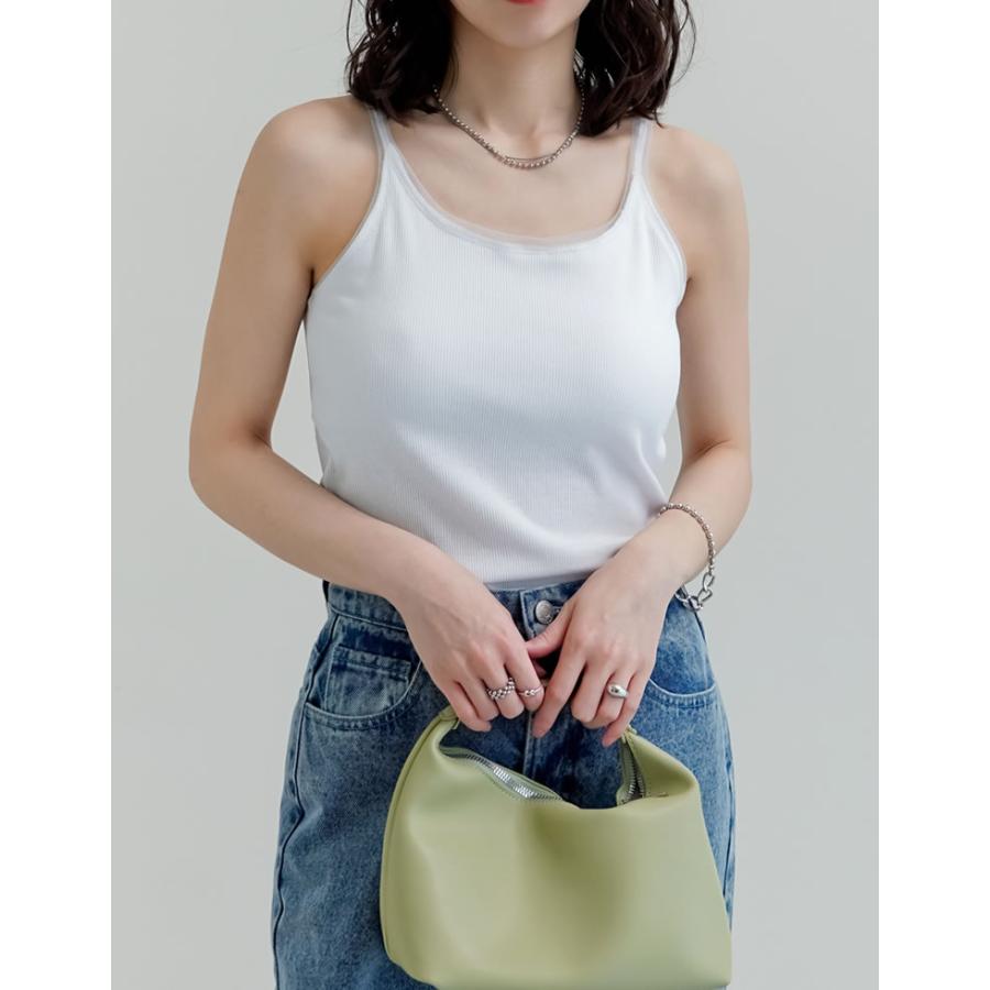 タンクトップ ブラトップ カップ付き レディース トップス インナー カップ付き チュール ノンワイヤー 伸縮性 返品交換不可 春夏[mb] | Re:EDIT | 17