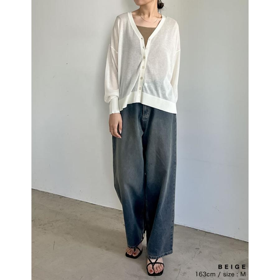 タンクトップ トップス レディース 2色 M/L ブラ紐隠し ニットタンクトップ インナー ブラが見えない ブラ紐が隠れる[mb] 返品交換不可 | Re:EDIT | 10