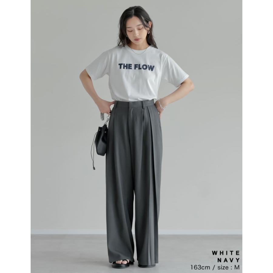半袖 Tシャツ カットソー レディース トップス M/L ロゴT UVカット 紫外線対策 二の腕カバー 体型カバー 接触冷感 春夏[mb] | Re:EDIT | 19