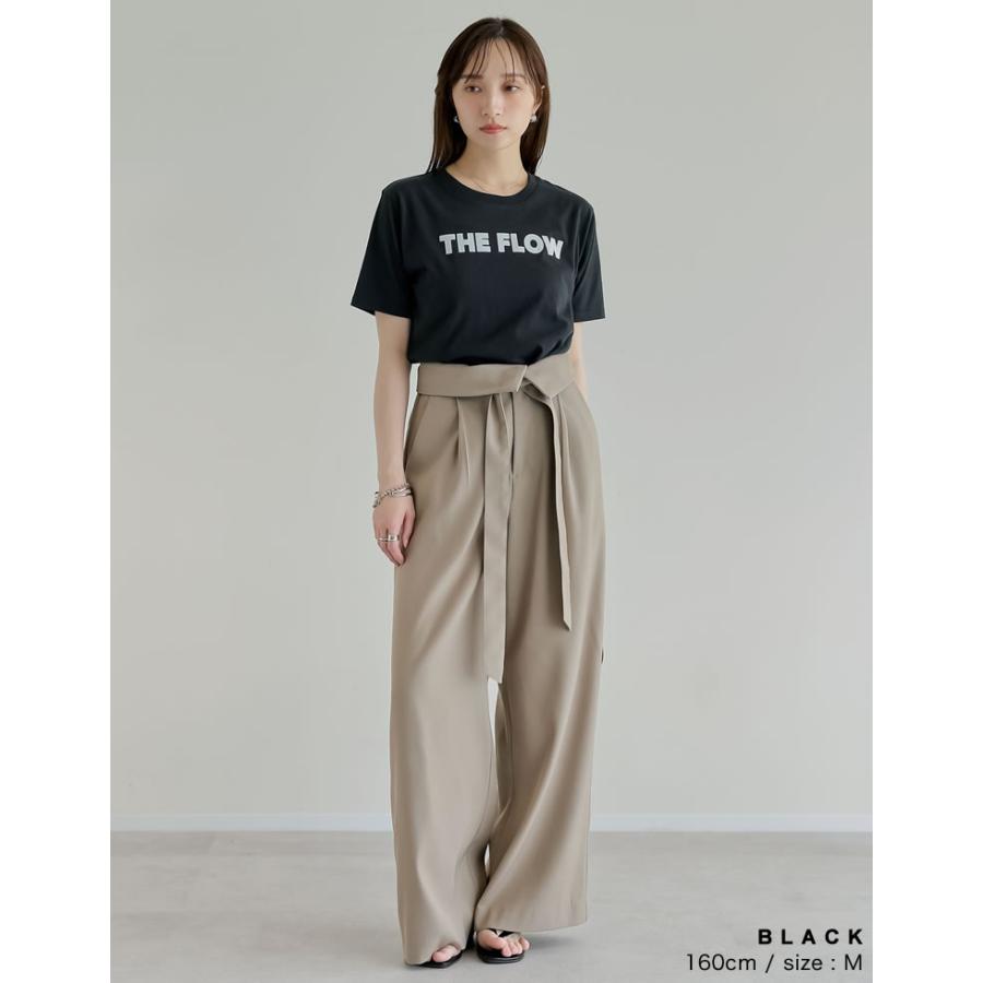 半袖 Tシャツ カットソー レディース トップス M/L ロゴT UVカット 紫外線対策 二の腕カバー 体型カバー 接触冷感 春夏[mb] | Re:EDIT | 20