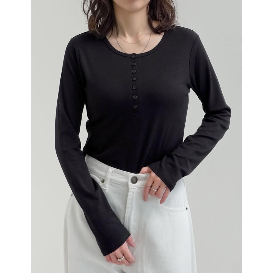 カットソー 長袖 レディース トップス M/L Tシャツ レイヤード インナー アンチピリング 接触冷感 シンプル 春夏[mb] | Re:EDIT | 14