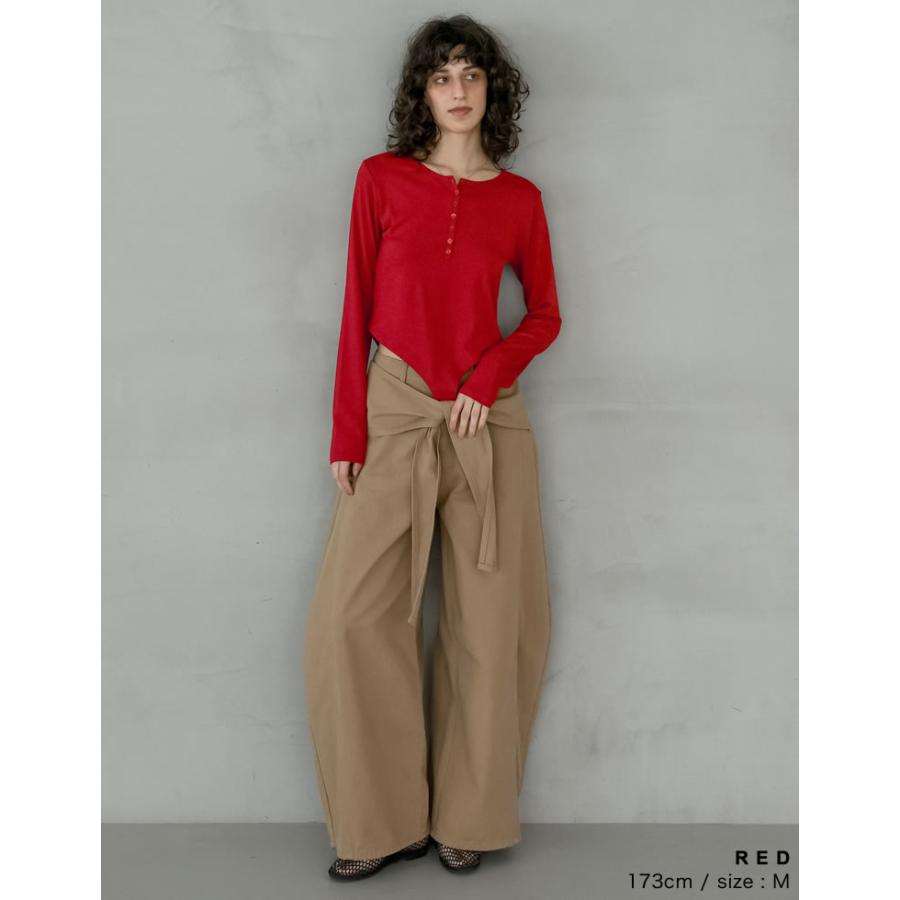 カットソー 長袖 レディース トップス M/L Tシャツ レイヤード インナー アンチピリング 接触冷感 シンプル 春夏[mb] | Re:EDIT | 17