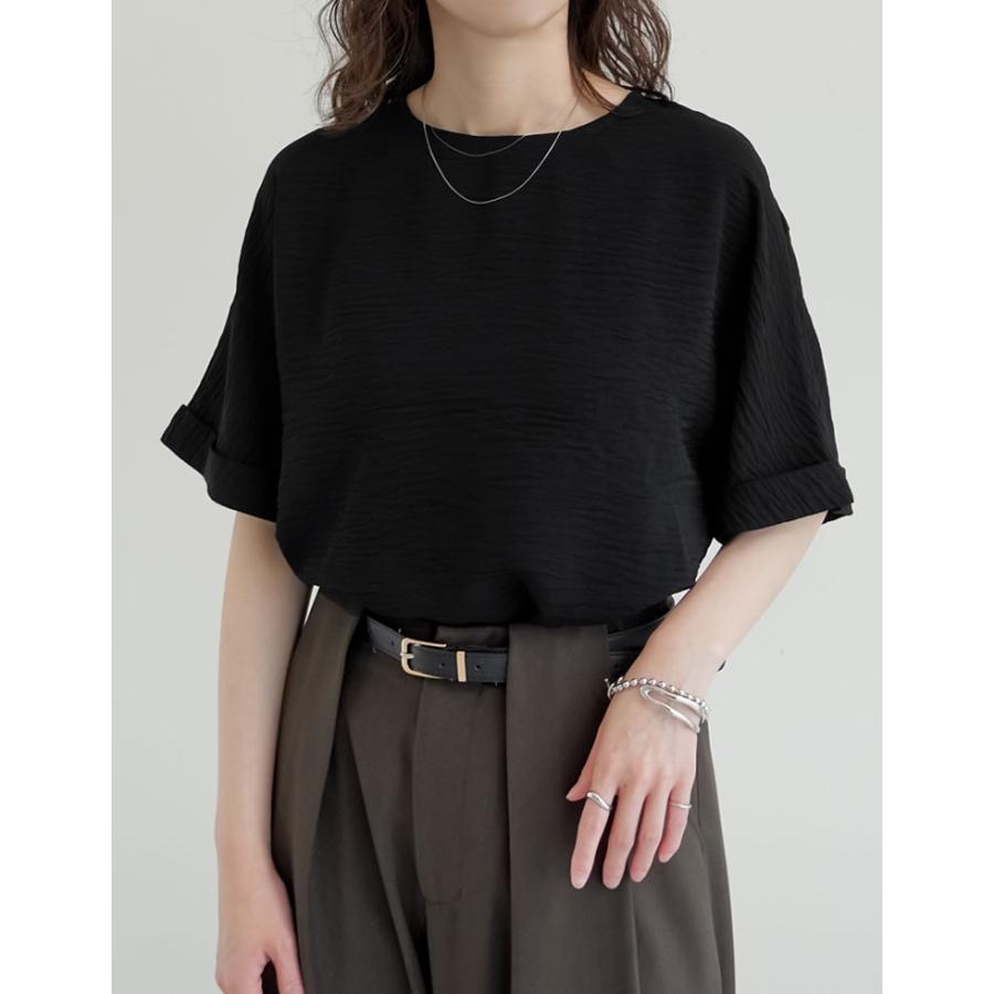 ■即発送■ 新品 UTAA ユタ レディース シャツ トップス 半袖 Sサイズ Re:EDIT（リエディ） 半袖 ブラウス レディース トップス 五分袖