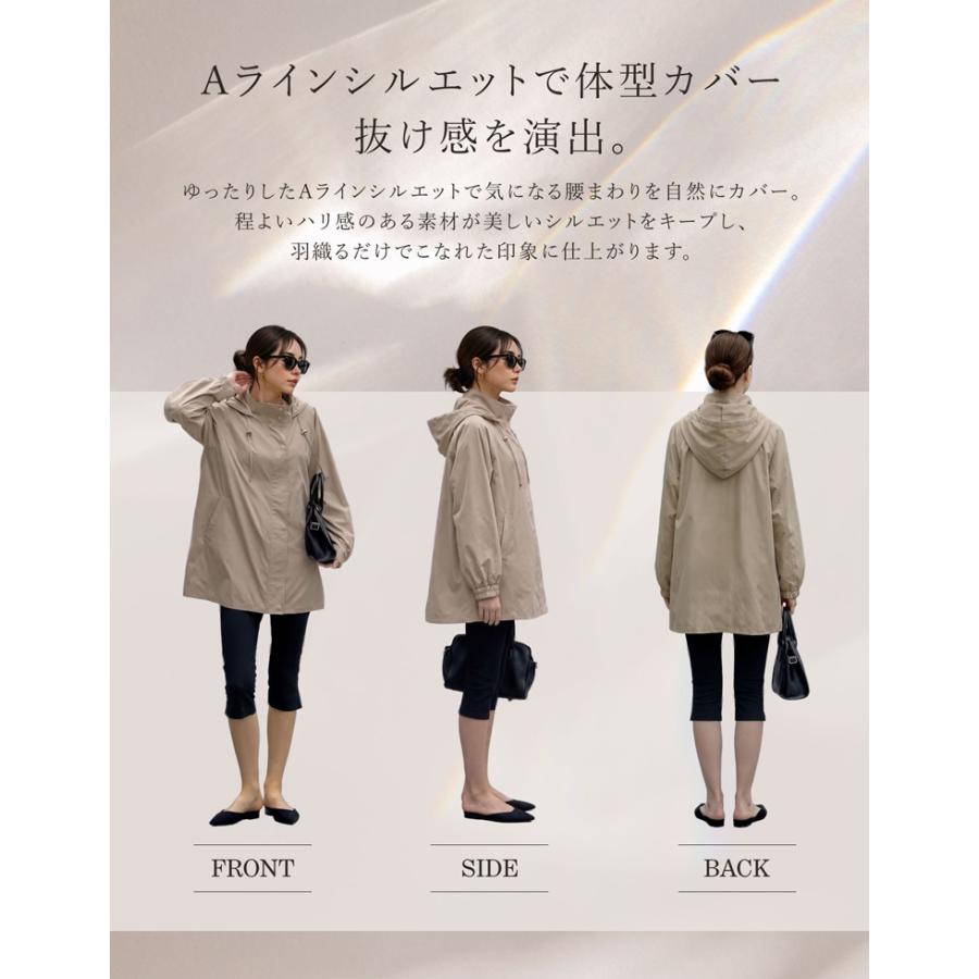 UVカットパーカー ラッシュガード レディース フレアパーカー 接触冷感 UVカット99.9% 遮光 日焼け防止 紫外線対策 撥水 多機能 春夏 | Re：EDIT Wellness | 15