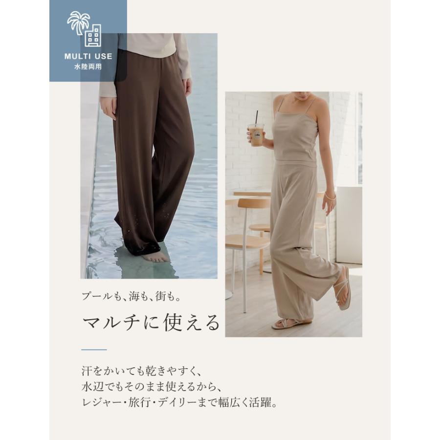 ラッシュガード レディース パンツ 低身長 高身長 ポケット付き 水着 セットアップ対応 UPF50+ 接触冷感 春夏 | Re：EDIT Wellness | 13