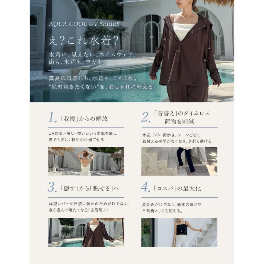 UVカットパーカー ラッシュガード レディース マウンテンパーカー ブルゾン フード付き サムホール UPF50+ 接触冷感 春夏 | Re：EDIT Wellness | 05