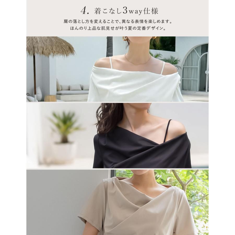 ラッシュガード レディース トップス ドレープ 長袖 半袖 選べる 水着 セットアップ対応 UPF50+ 接触冷感 春夏[mb] | Re：EDIT Wellness | 21