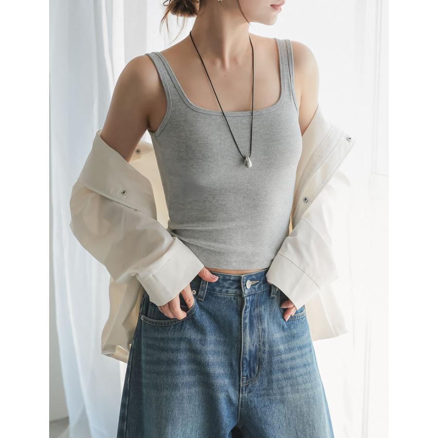 タンクトップ ブラトップ レディース カップ一体型 胸パッド付 カップ付き ワイヤーレス ノンワイヤー ナイトブラ 春夏[mb] 返品交換不可 | Re：EDIT Wellness | 21