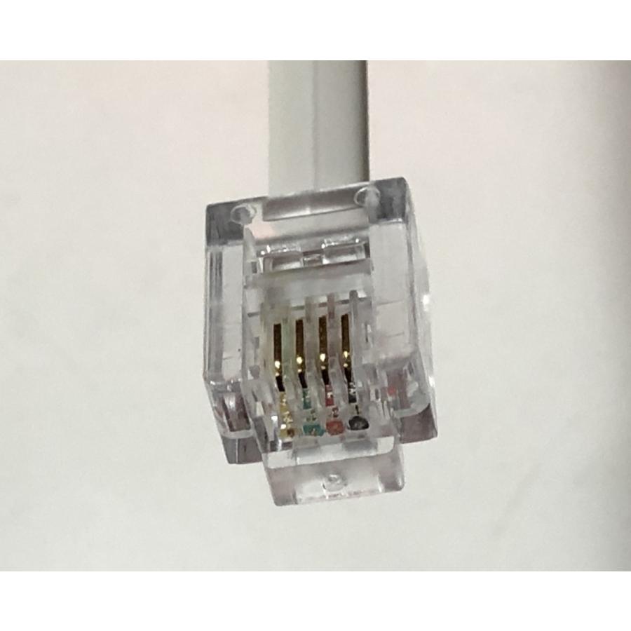 電話線 モジュラーケーブル 灰色 約30cm 保管品 動作未確認(2) |  | 01