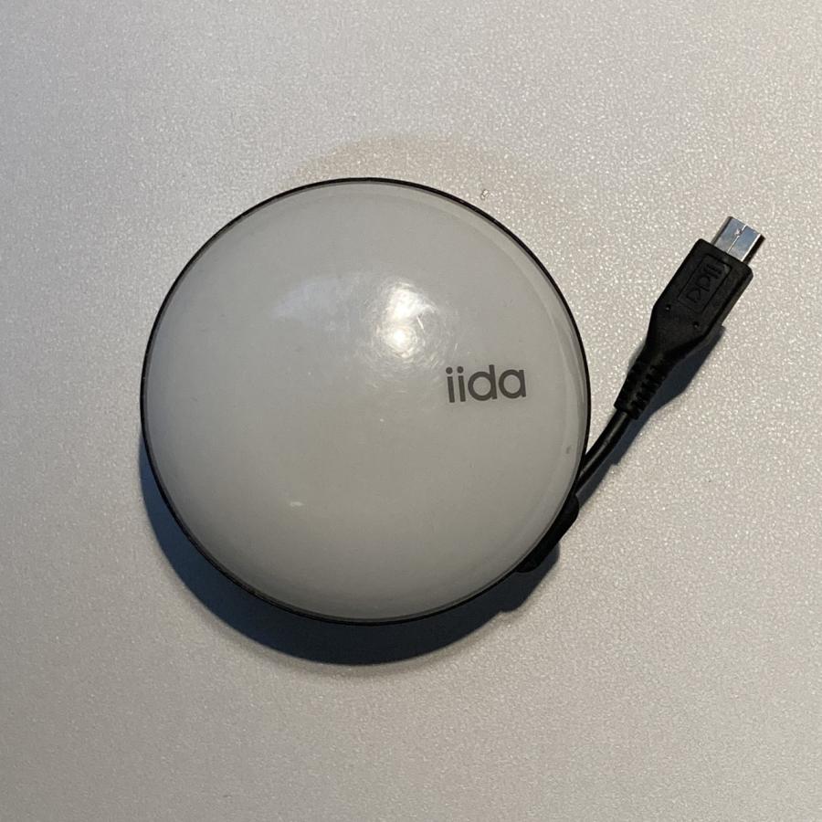 au by KDDI 純正品 iida マイクロUSB アダプタ 充電器 L02P001W 丸 ホワイト スマホ充電ケーブル 電源リール アダプター | au