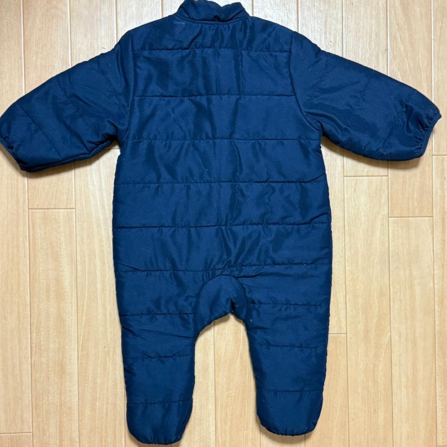 西松屋 merci ジャンプスーツ ベビー 中綿 カバーオール ネイビー
