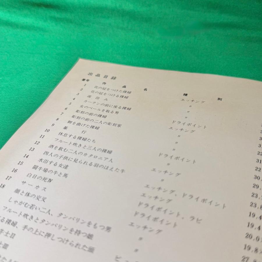 ピカソ 銅版画 ボラールのための連作集 図録 1978年 北九州市美術館