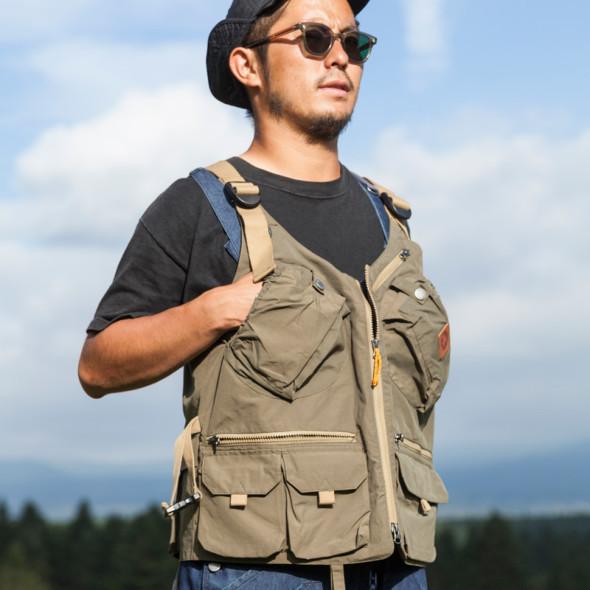 grn outdoor メンズ アウトドアウェア ベスト TEBURA VEST21 全4色