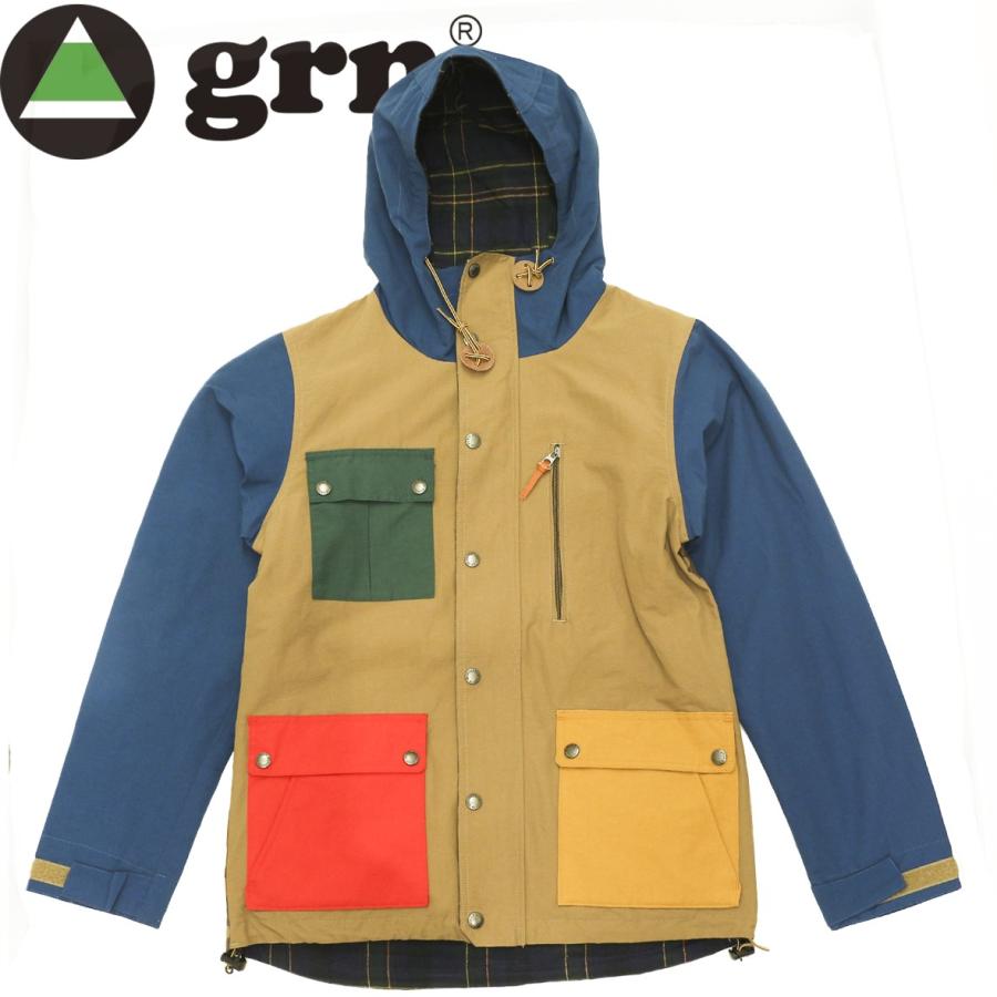 grn メンズ マウンテンパーカー 60/40クロス リバーシブル 全7色 grn メンズ マウンテンパーカー 60/40クロス リバーシブル 全7色