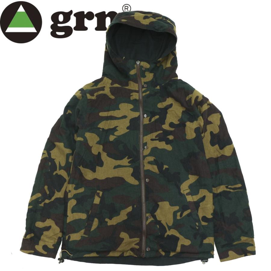 grn マウンテンパーカー　クレイジーカラー　リバーシブル&中綿ベスト60/40 grn メンズ マウンテンパーカー 60/40クロス リバーシブル 全7色