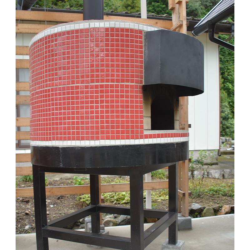 ピザ窯 外装タイル 石窯 薪窯 内径80cm ドーム型 本格的 : 石窯や