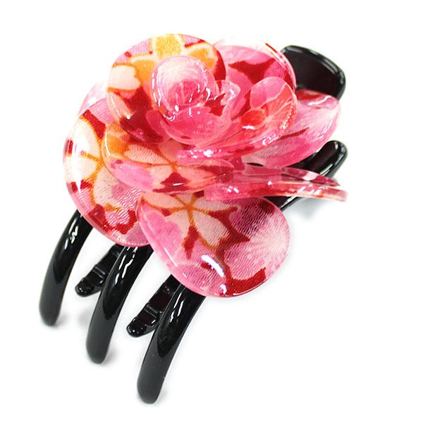 髪飾り バレッタ ヘアークリップ 髪留め ヘアーアクセサリー アクセサリー バレッタ アクセ 桜柄 髪飾り（中） カワイイ おしゃれ hairclip |  | 07
